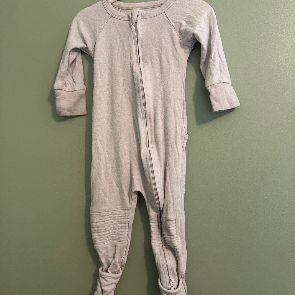 Lilac Goumi Kids One-Piece Zip Footed Sleeper 6-9m